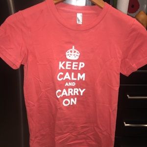 Red “Keep Calm and Carry On” Shirt